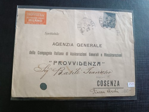 Regno perfin 1922 - perfin, provvidenza
