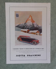 Isotta Fraschini automobili pubblicità anni 30-40 originale