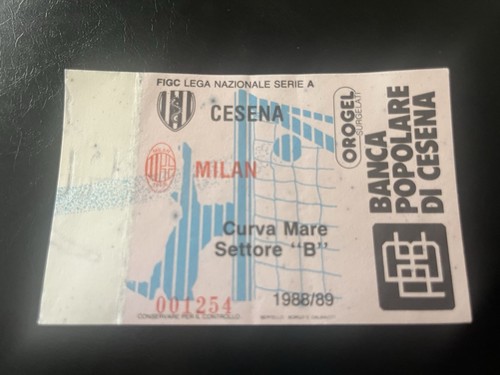 Cesena milan biglietto ticket - cesena-milan, biglietto/ticket