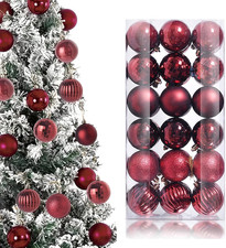 36 Pezzi Palline Di Natale, 3Cm Decorazioni Natalizie in Plastica, Decorazioni A