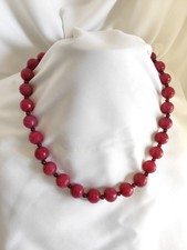 collana vintage radice di rubino con il granato