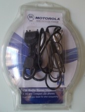 MOTOROLA SYN8609B Viva Voce auricolare stereo con Radio FM nuovo con custodia