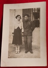 FOTO COPPIA UOMO DONNA VESTITI DELL'EPOCA  ANNI 30/40 C. ( F 01 )