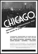 PUBBLICITA' 1933 CHICAGO