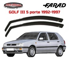 DEFLETTORI VOLKSWAGEN GOLF III (1992-1997) 5P FARAD SET ANTIVENTO FUME' 12224