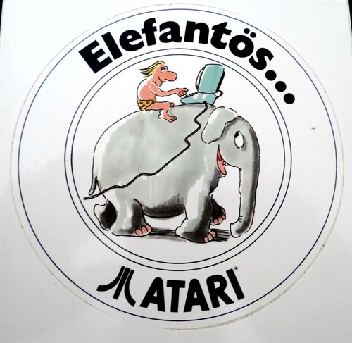 Adesivo pubblicitario atari - pubblicitario,