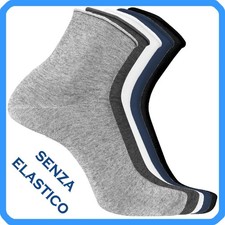 3 Paia Calzini Senza Elastico
