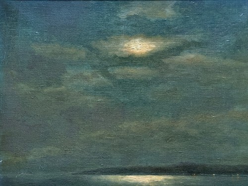 Tableau ancien clair lune - tableau, de