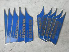 5 coppie serie adesivi cupolino Vespa Super Gordon originali d'epoca come foto