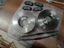 Kit Freni Ant Panda 4x4 Prima Serie dischi più pastiglie + tubi freno anteriori 