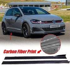 Per Golf MK6 MK 7 7.5 GTI R Jetta Polo 2.0m Carbon Splitter minigonne laterali