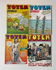 TOTEM COMIC Lotto 4 riviste fumetti humour per adulti Nuova Frontiera 1994-1998