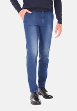 Elegant Tailored Cotton Jeans