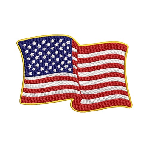 Wavy bandiera americana - bandiera,