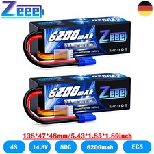 2x Zeee 14.8V 4S batteria Lipo