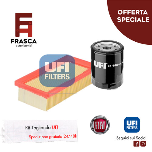 Kit tagliando due filtri fiat - tagliando,