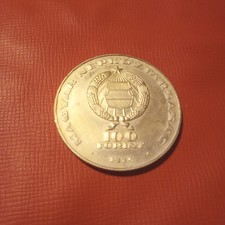 Ungheria Moneta 100 Fiorint 1974 Argento Silver