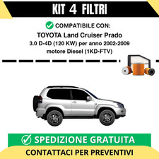 Kit 4 Filtri Tagliando per