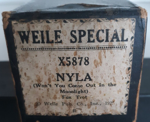 Weile piano roll x5878 - piano,