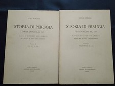 ''STORIA DI PERUGIA DALLE ORIGINI AL 1860''  ,VOLUMI I/II 1960  LUIGI BONAZZI