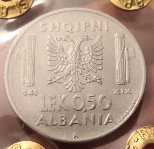 Moneta lek 1941 vittorio - lek,