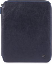 PIQUADRO BLUE SQUARE PB1164B2S BLU PORTABLOCCO A4  PELLE  BLU