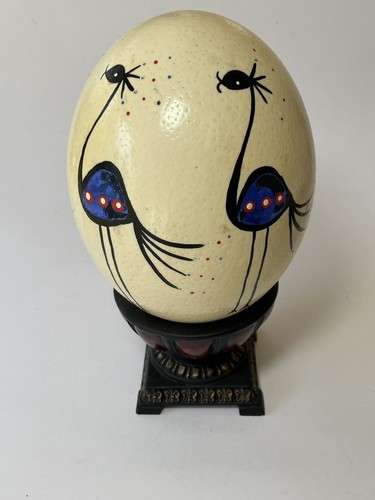 Ostrich egg shell - shell, decoration