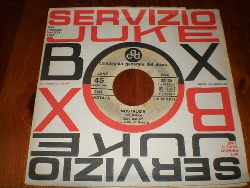 Don backy nostalgia - don, /