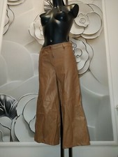 Pantaloni ecopelle coulotte