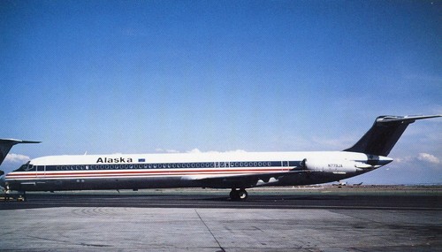 Alaska airlines - md-80, /