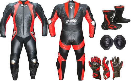 Tuta moto pelle intera da - tuta,