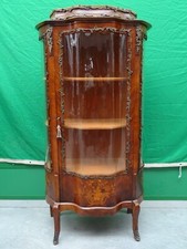 Vetrina mossa in palissandro intarsiata e bronz fine 1800 Napoleone III francese