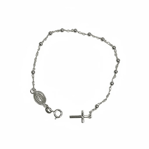 Bracciale rosario argento - rosario, in