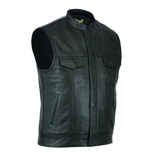 Leatherick soa gilet - soa, da