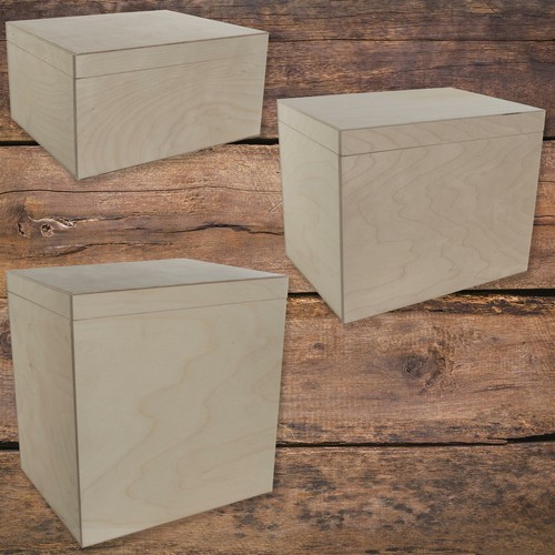 Scatole legno basso alto - in,