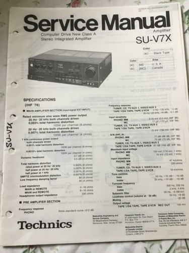Technics v7x amplificatore - su-v7x,
