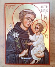 Icona bizantina dipinta a mano