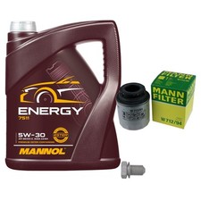 Filtro olio 5L Mannol Energy 5W-30 per VW Polo 1.2 TSI 1.4 GTI Golf VI Skoda Yeti