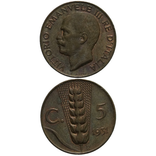 Regno italia centesimi 1931 - italia,