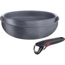 Set 3pz Lagostina linea Ingenio composto da wok 28cm,padella 24cm e manico remo