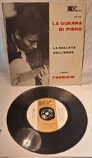 FABRIZIO DE ANDRE', LA GUERRA DI PIERO (Karim 1964) 45 giri ottimo EX/EX