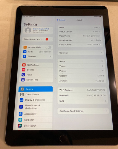 Apple ipad 5th gen 7 - 5th,