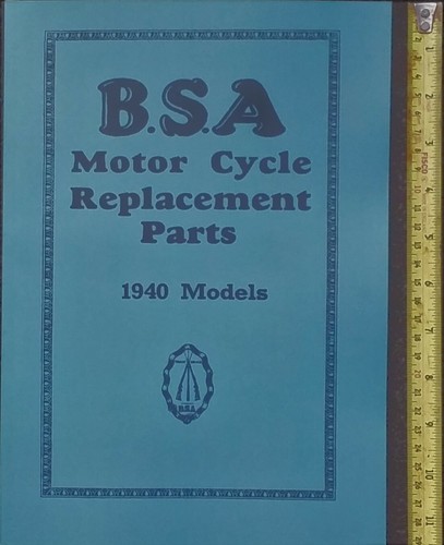 Bsa m20 parti libro - parti, 1940