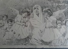 BASILIO CASCELLA PER "ILLUSTRAZIONE ABRUZZESE" - TAVOLA LITOGRAFICA DEL 1899