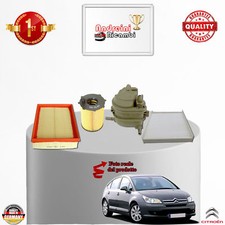 KIT TAGLIANDO 4 FILTRI CITROEN C4 1.6 HDI 66KW 90CV DAL 2005 -> 2010