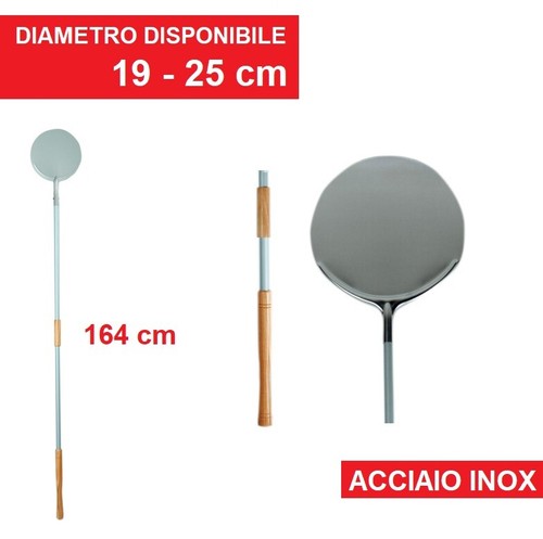 Pala tonda acciaio 19 25 - tonda,