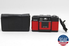 Rara fotocamera rossa【N come nuova con custodia】 Ricoh FF-1s punta e scatta...