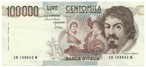100000 lire banca - banca, d'italia