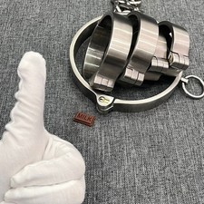 Bondage acciaio inox manette piedi manette collare polsini BDSM