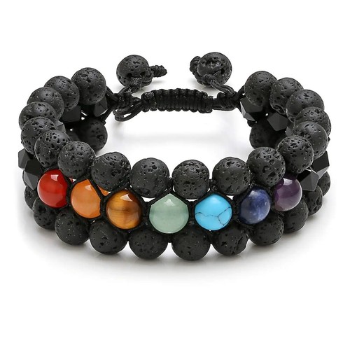 Bracciale perle chakra - bracciale,